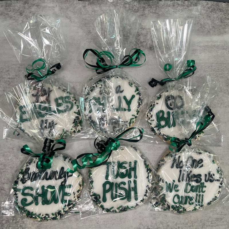 Big Game Cookies - Round with Writing