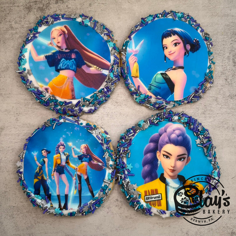 K-Pop Demon Hunters Edible Image Cookies