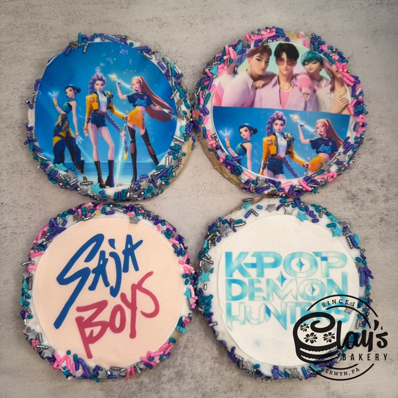 K-Pop Demon Hunters SAJA BOYS Edible Image Cookies