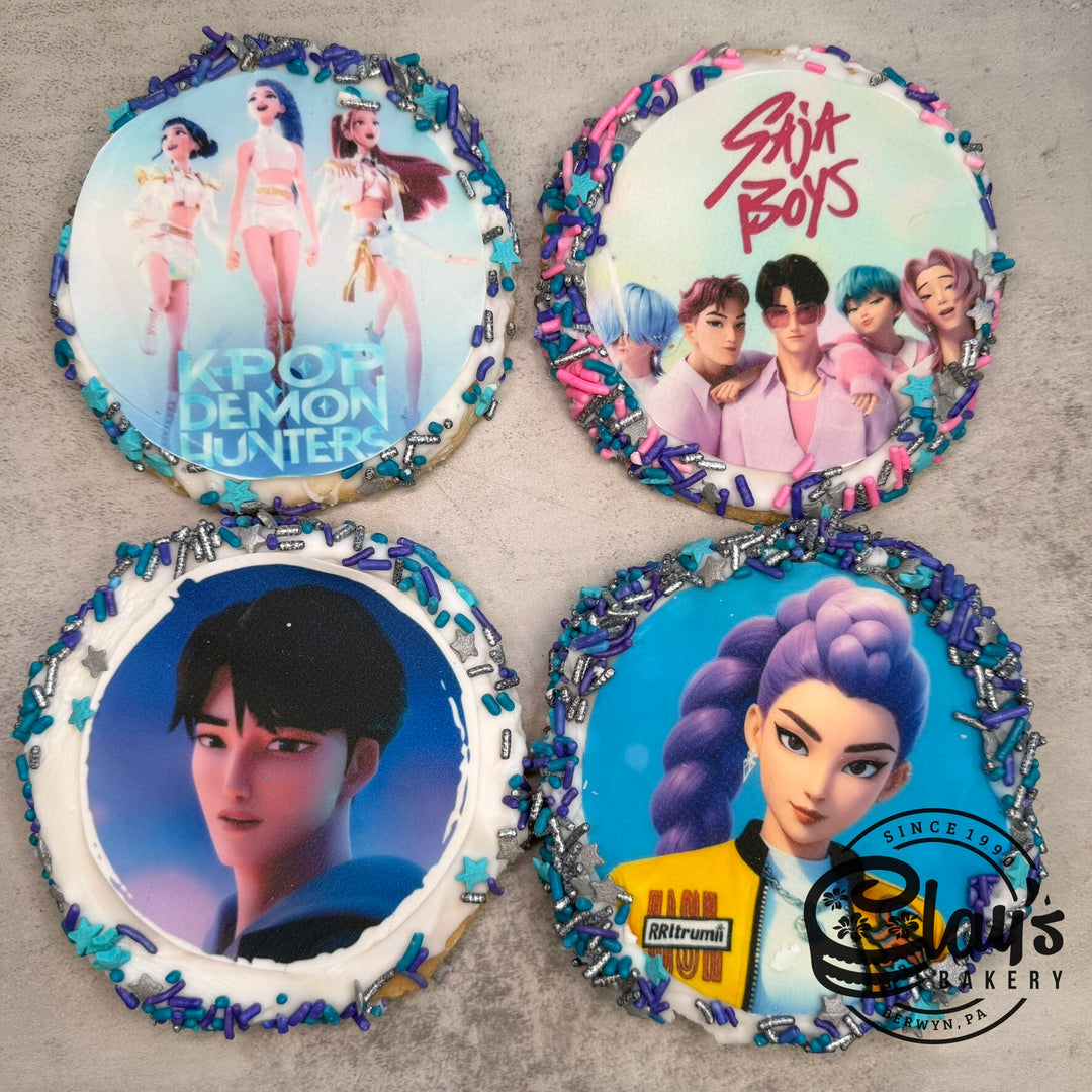 K-Pop Demon Hunters SAJA BOYS Edible Image Cookies – Clay's Bakery