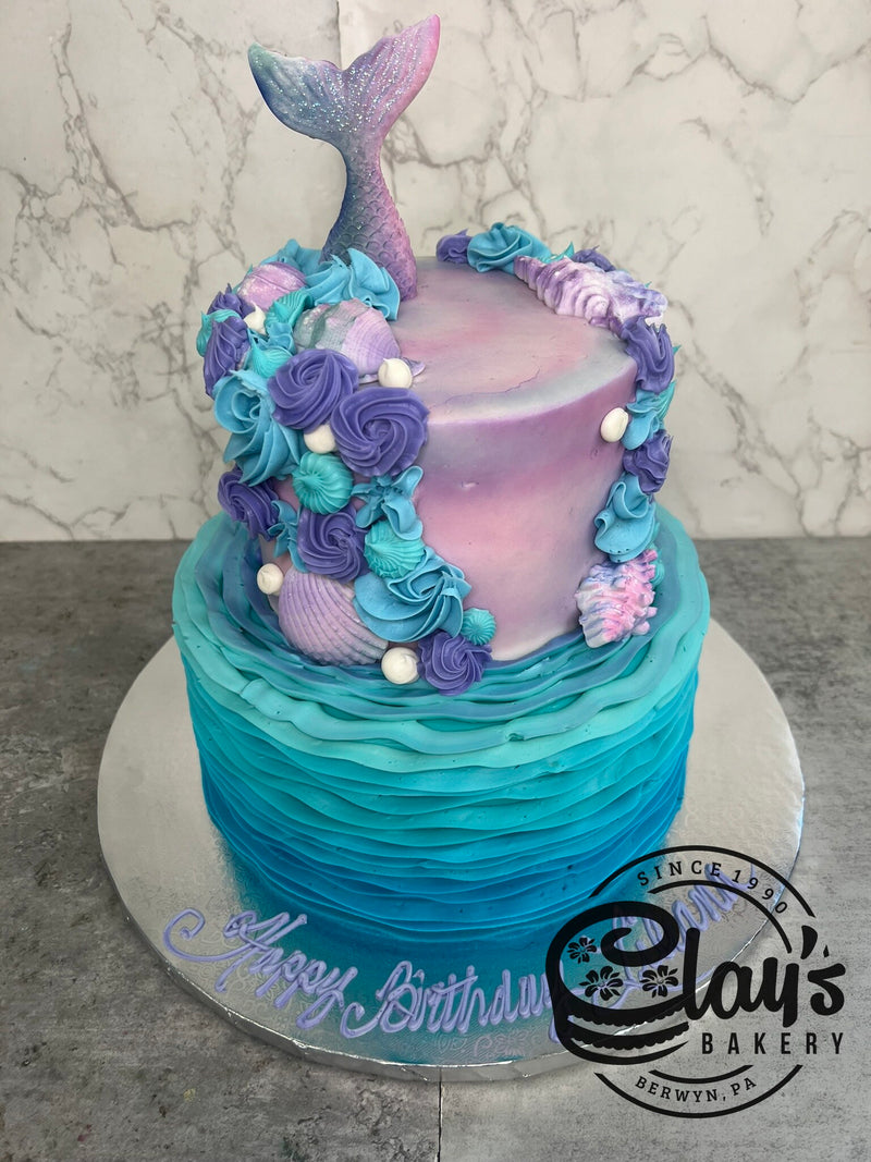 Mermaid with Ruffles - Two Tier