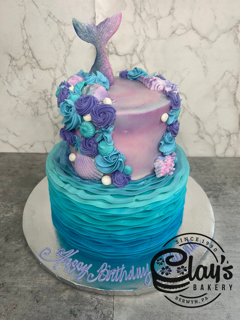 Mermaid with Ruffles - Two Tier