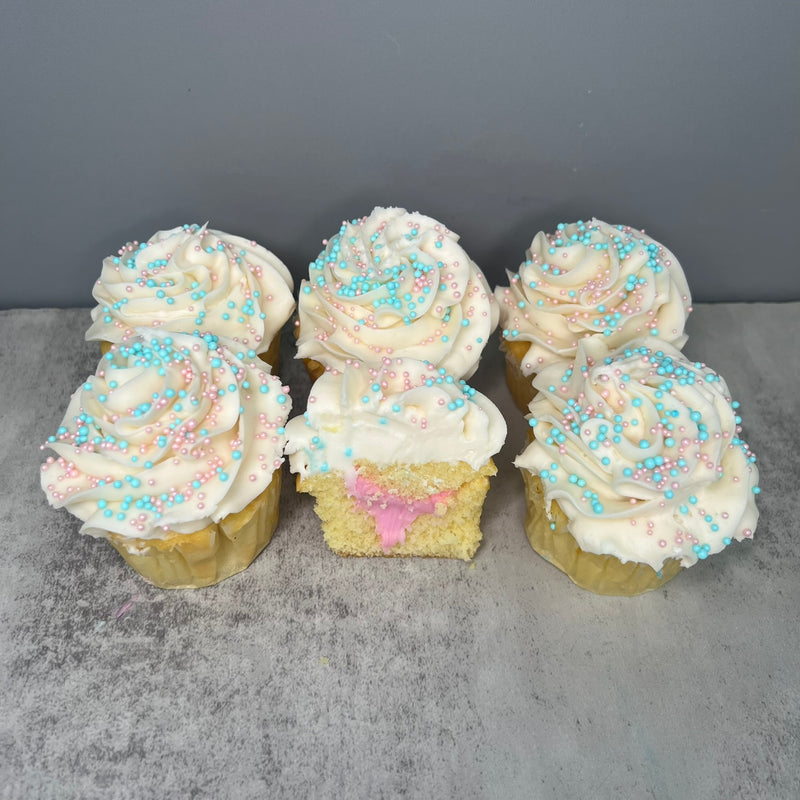 Gender Reveal Cupcake (has color filling)