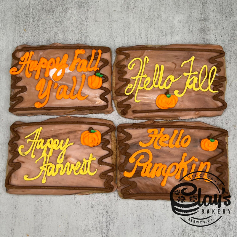 Fall Sign Cookies (Personalizable)