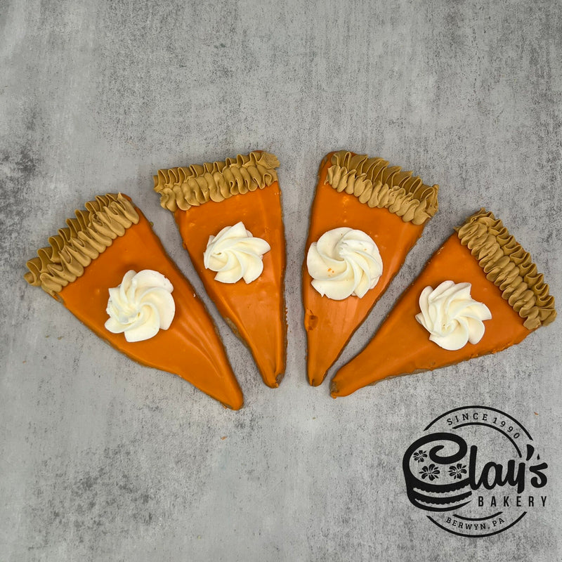 Pumpkin Pie Slice Cookies