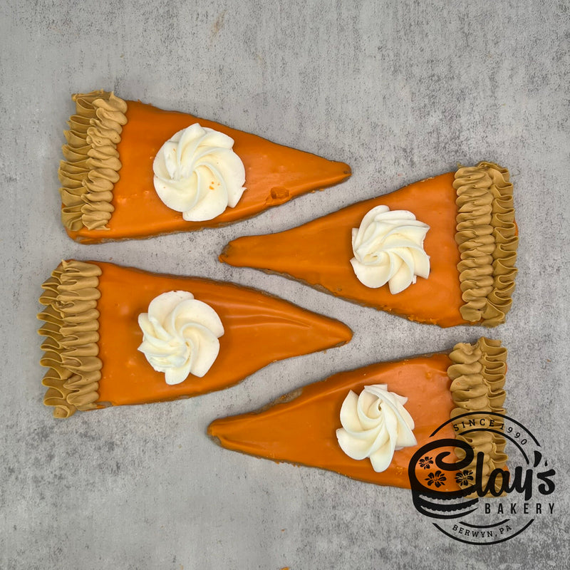 Pumpkin Pie Slice Cookies