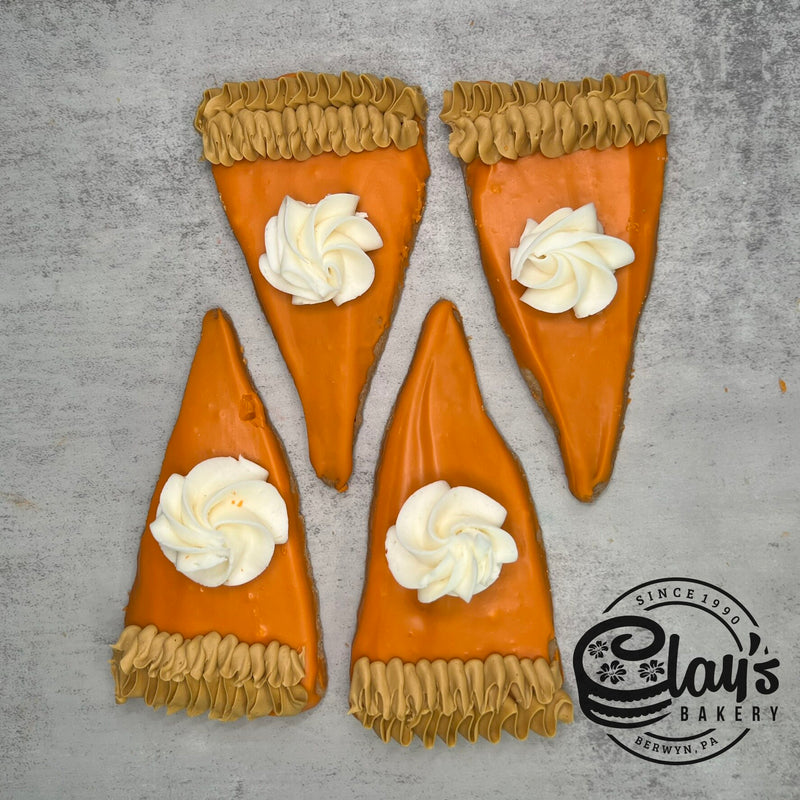 Pumpkin Pie Slice Cookies