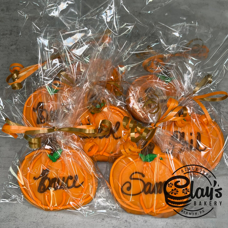 Personalized Pumpkin Cookies
