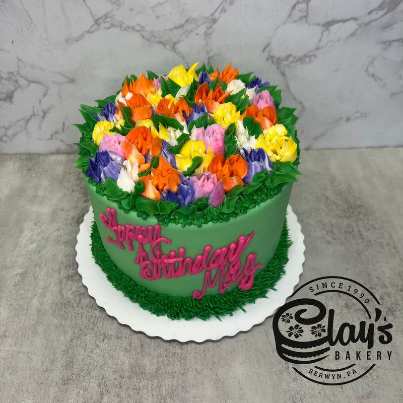 Bright Blossoming Tulips