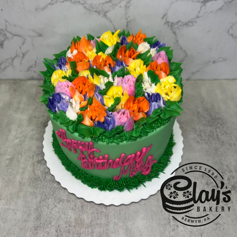 Bright Blossoming Tulips