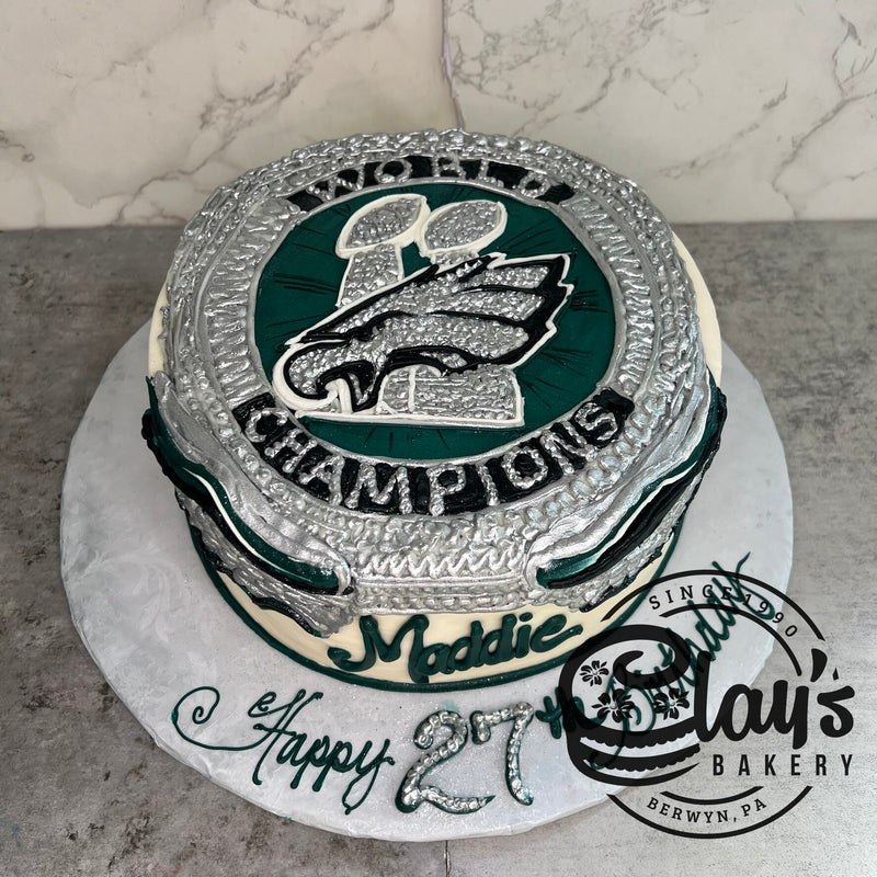 EAGLES SUPERBOWL RING (9" or 10" cake)