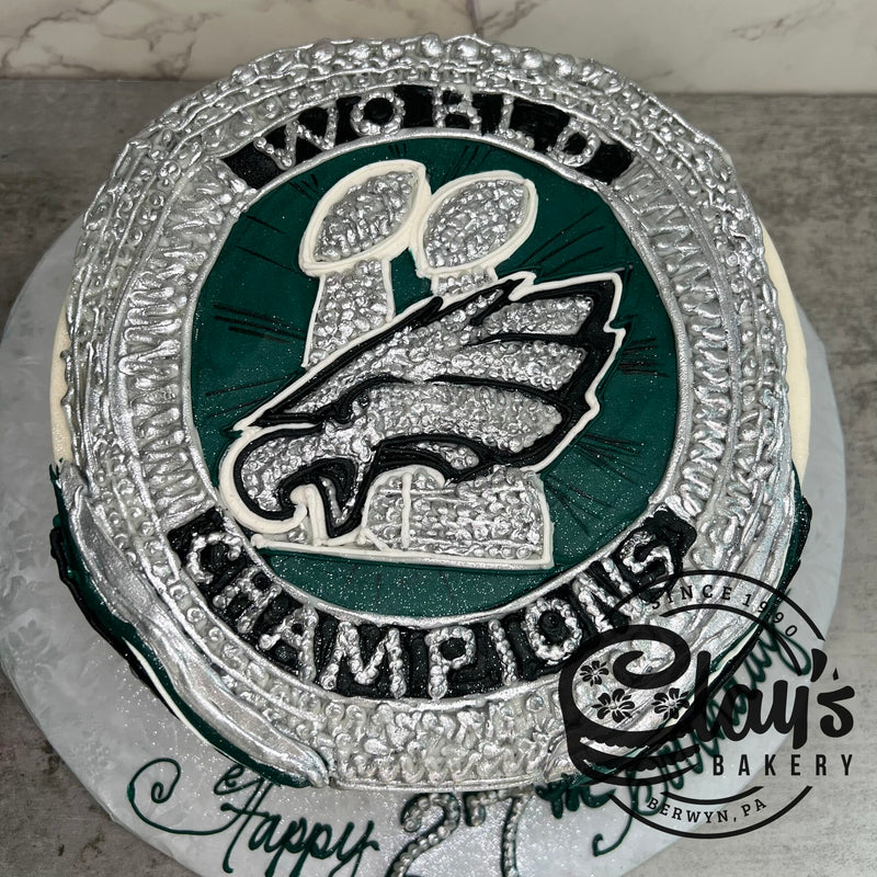 EAGLES SUPERBOWL RING (9" or 10" cake)