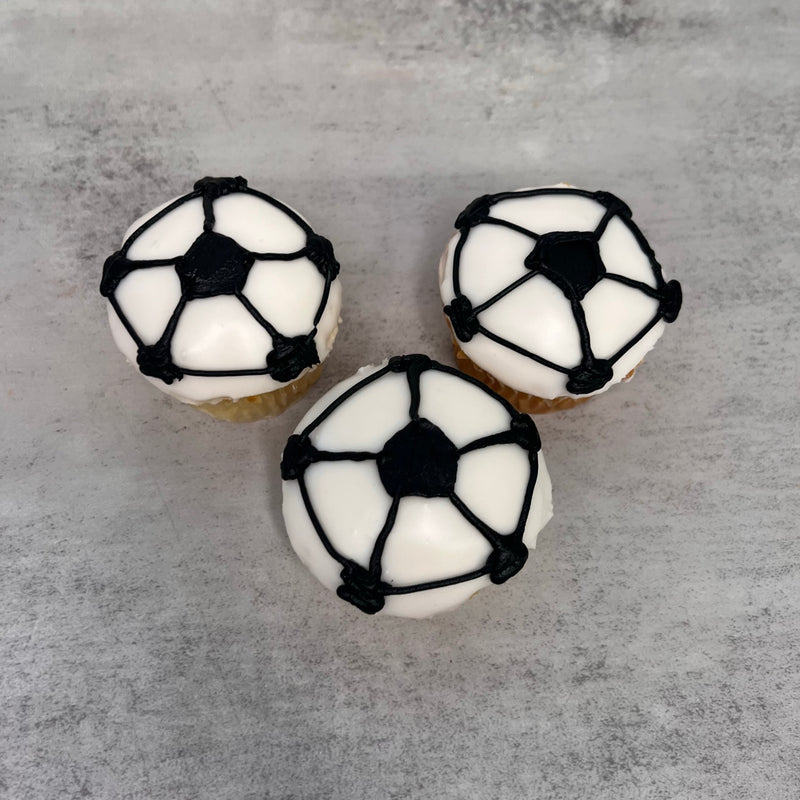 Dipped Soccer Cupcakes