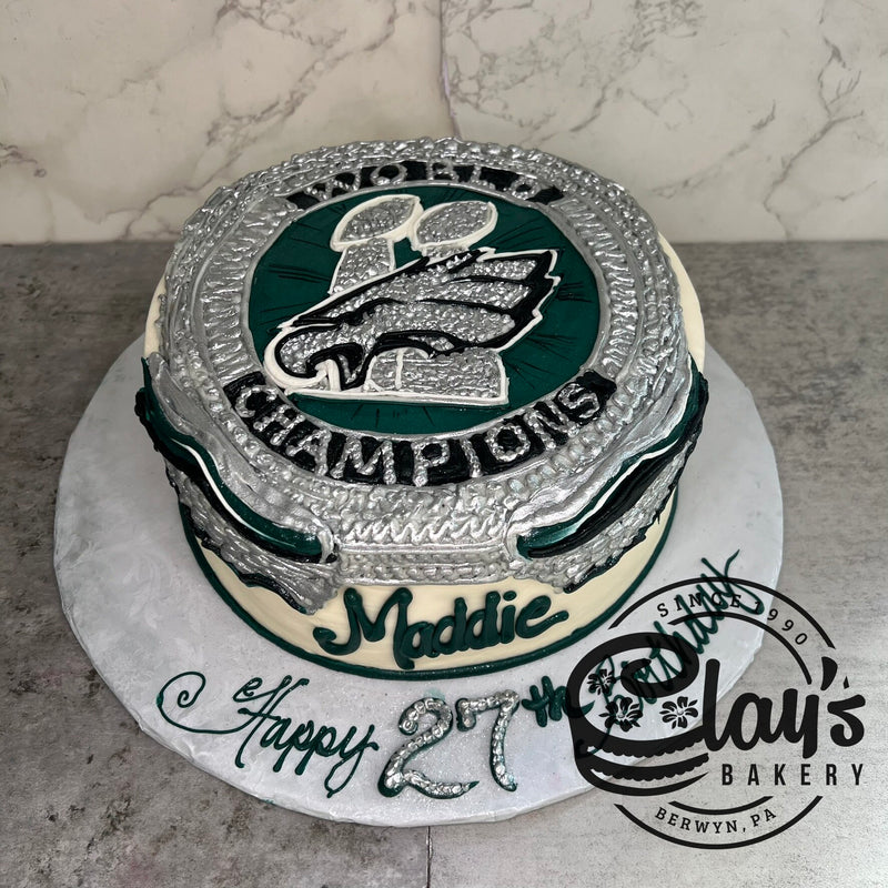 EAGLES SUPERBOWL RING (9" or 10" cake)