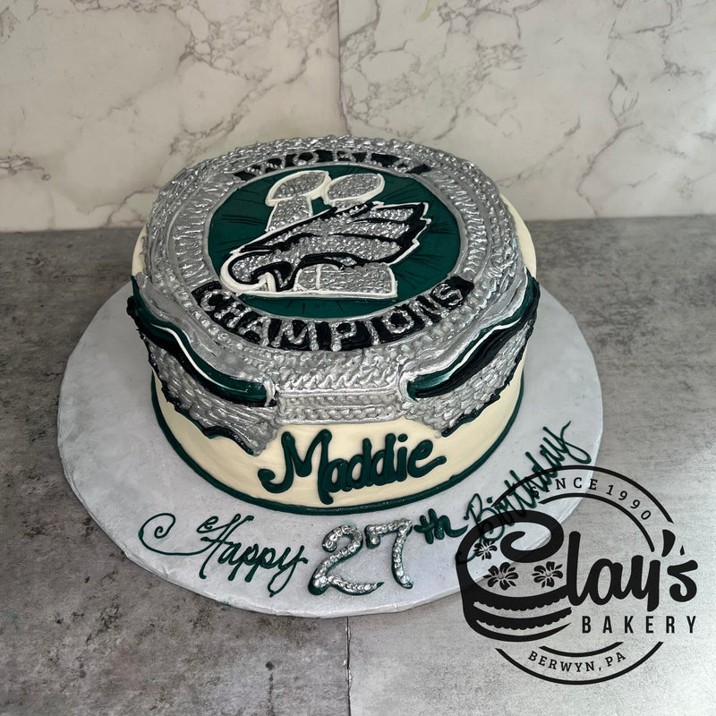 EAGLES SUPERBOWL RING (9" or 10" cake)