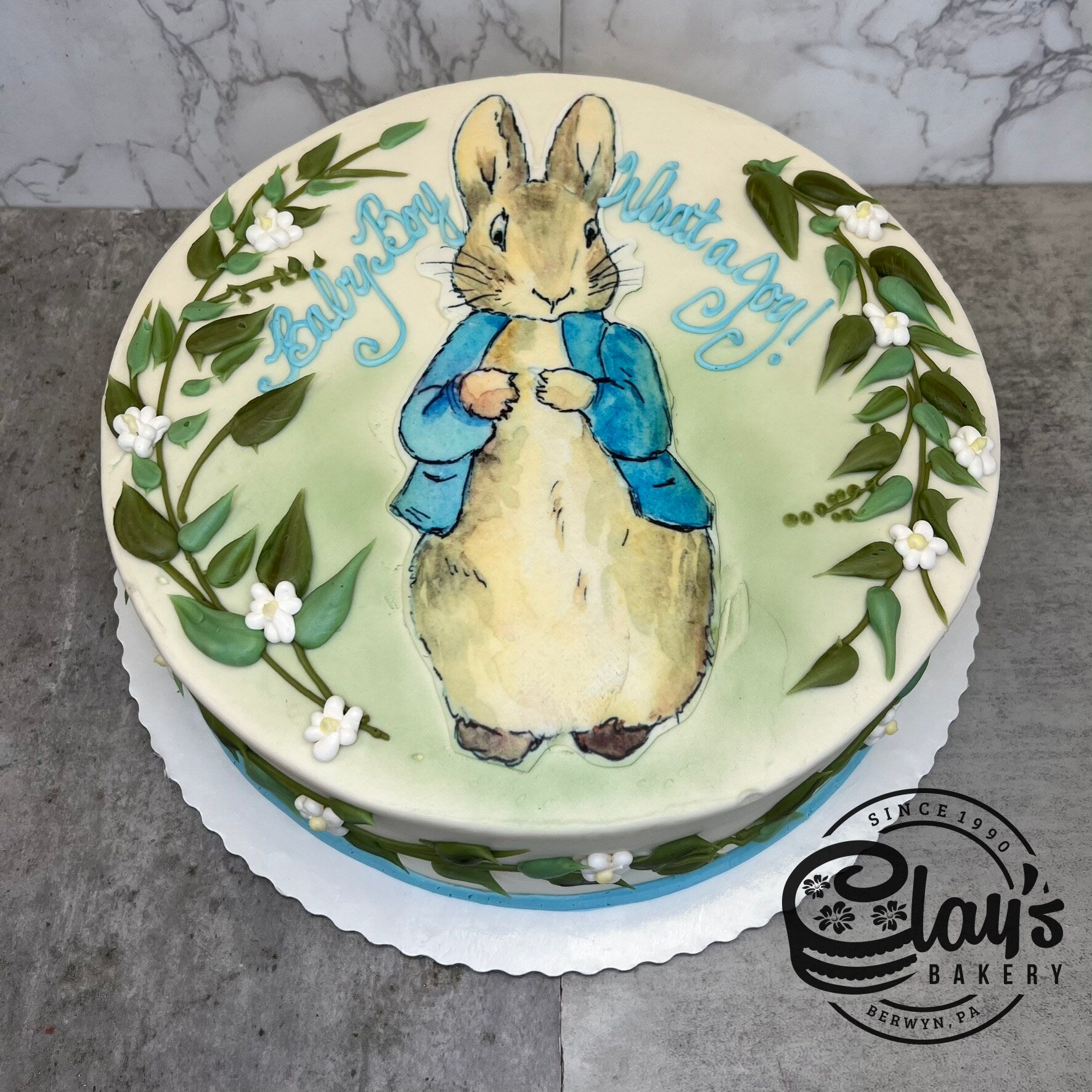 Peter Rabbit with Greenery – Clay's Bakery