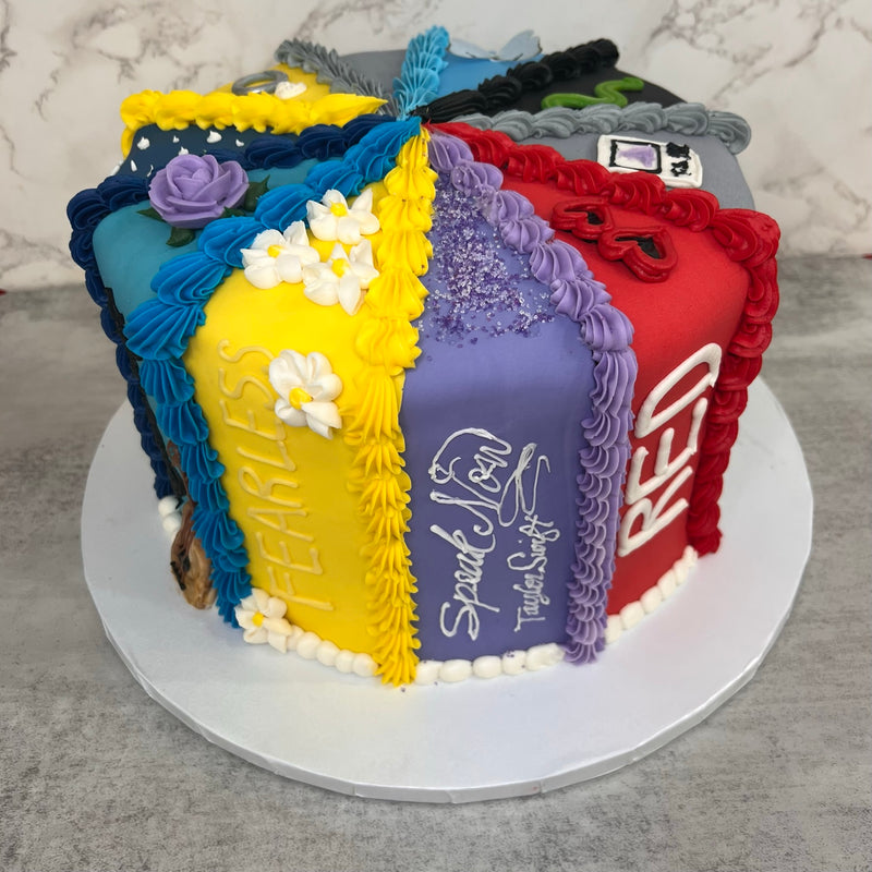 Taylor Swift Fondant Eras Cake