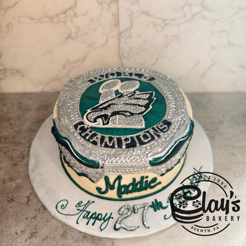 EAGLES SUPERBOWL RING (9" or 10" cake)