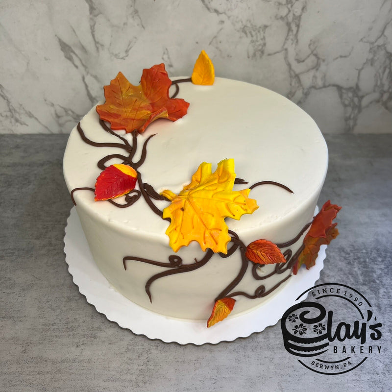 Falling Fondant Leaves