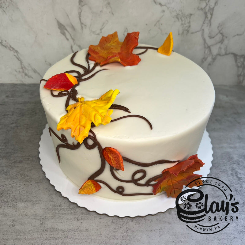 Falling Fondant Leaves