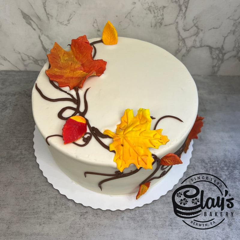 Falling Fondant Leaves