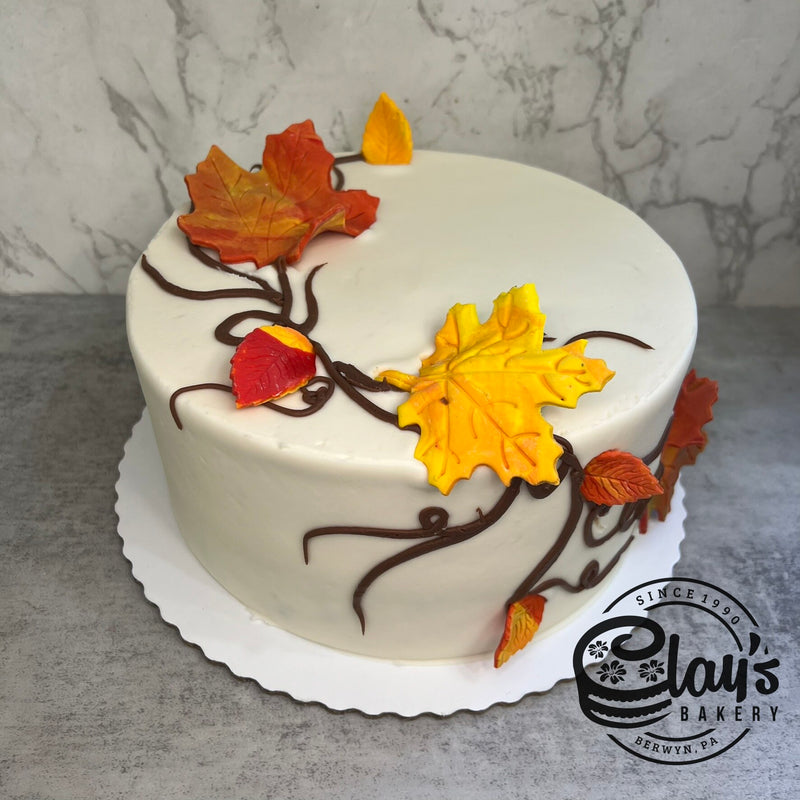 Falling Fondant Leaves