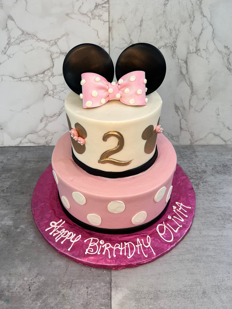 Minnie Mouse - Two Tier Cake