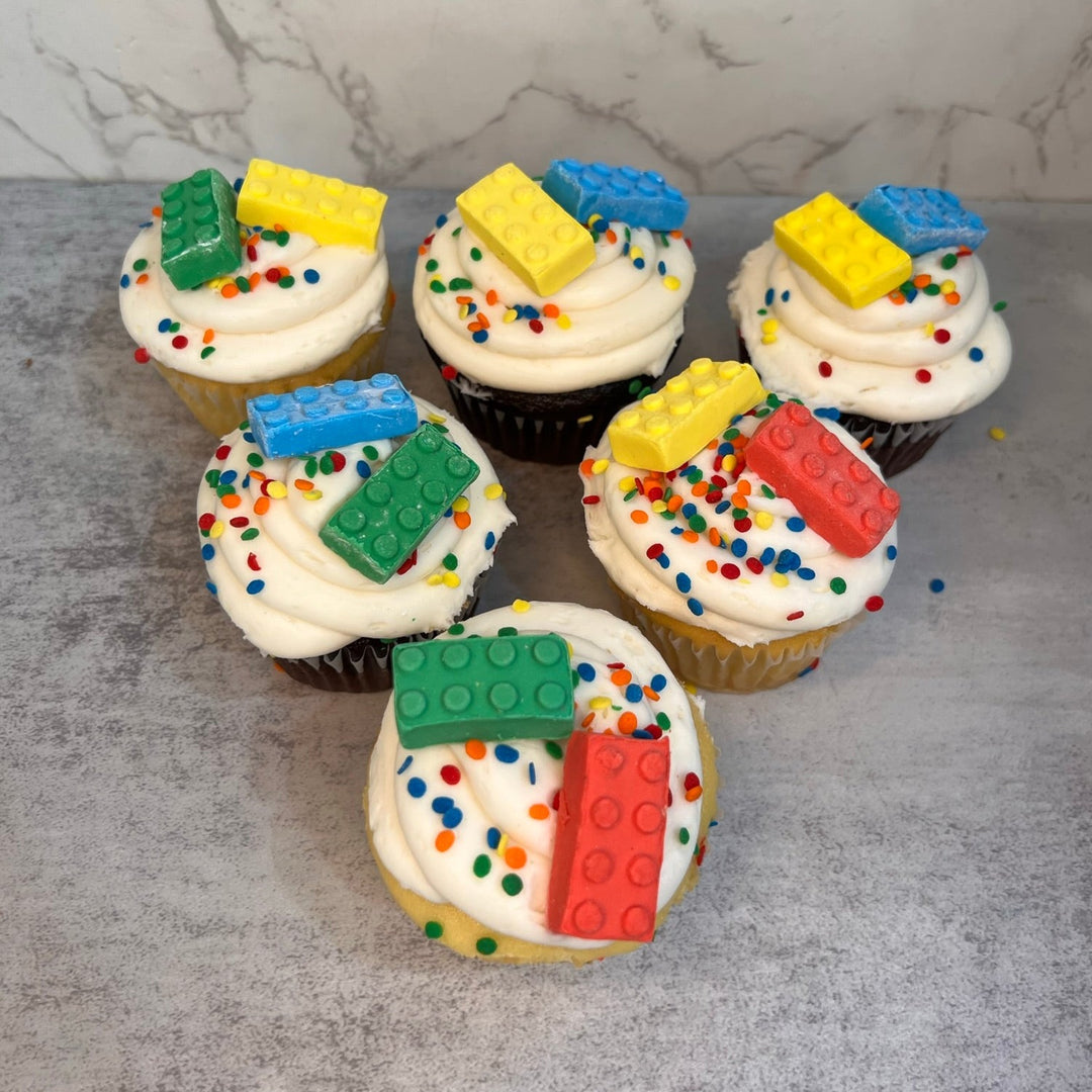 Lego birthday cupcakes sale