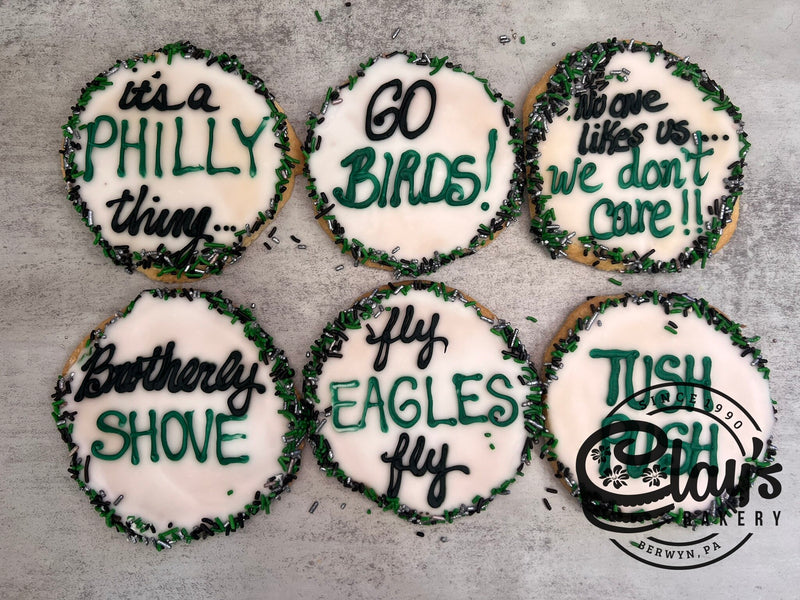 Big Game Cookies - Round with Writing