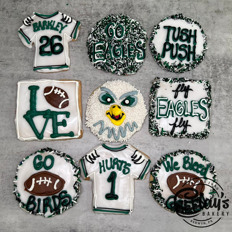 Go Eagles Cookies - Pack of 9 Cookies