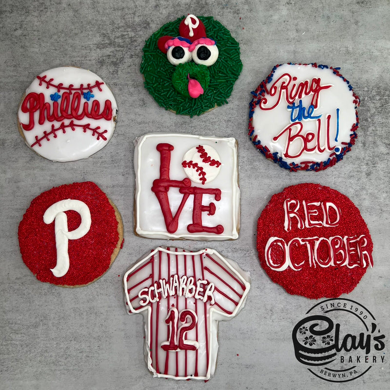 Phillies Red October Cookies - Pack of 7 Cookies