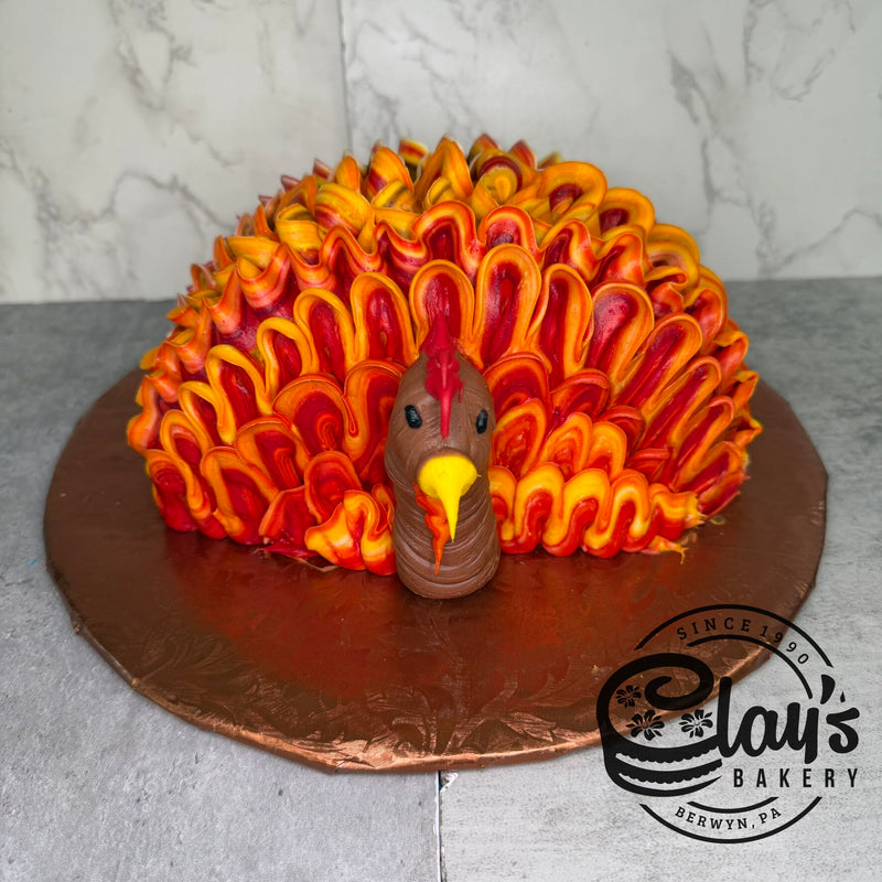 Feathers Up! (Single Layer Cake Shaped)