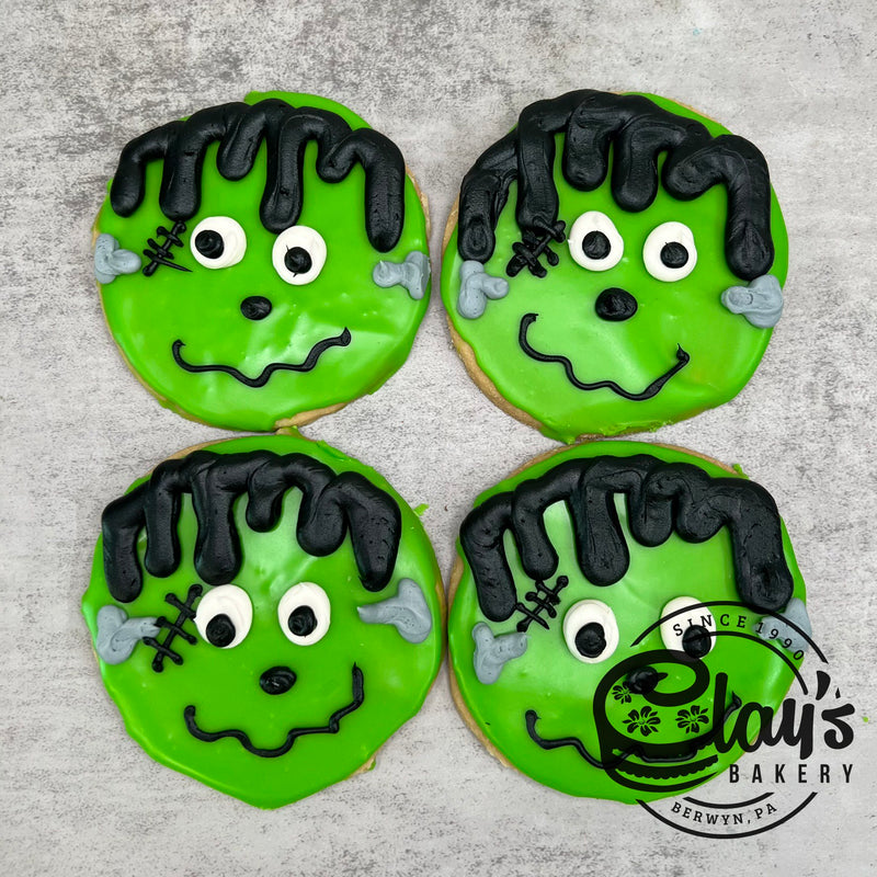 Frankenstein Face Cookies