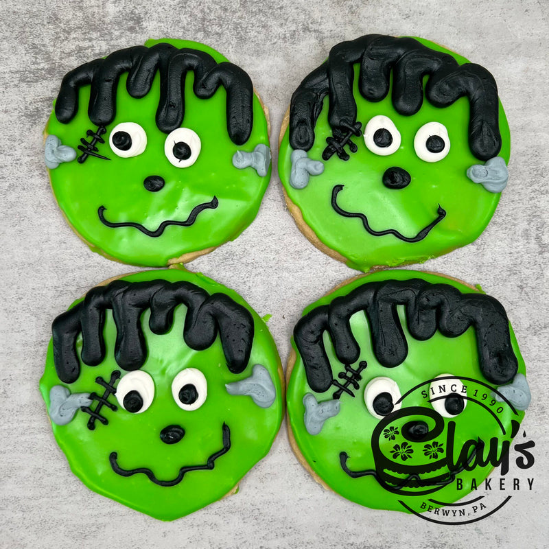 Frankenstein Face Cookies