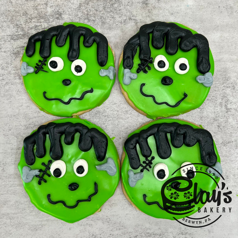 Frankenstein Face Cookies