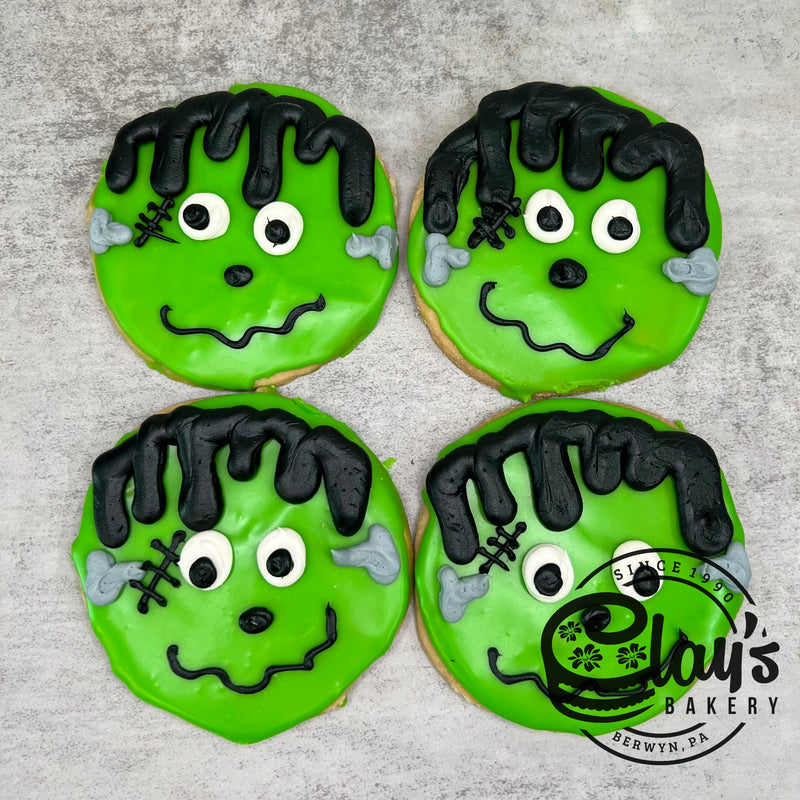 Frankenstein Face Cookies