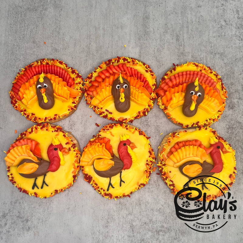 Round Turkey Cookies