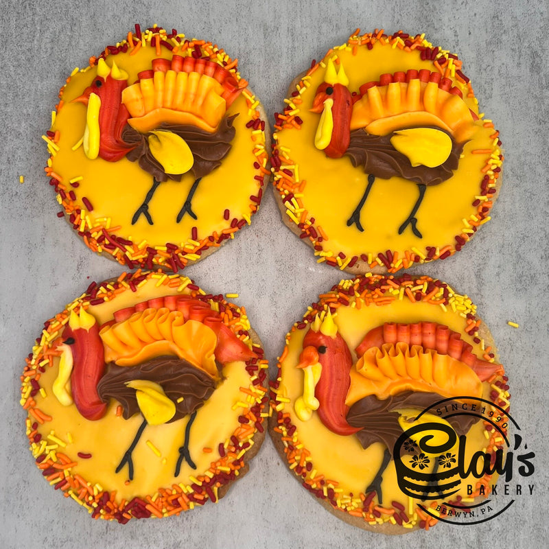 Round Turkey Cookies