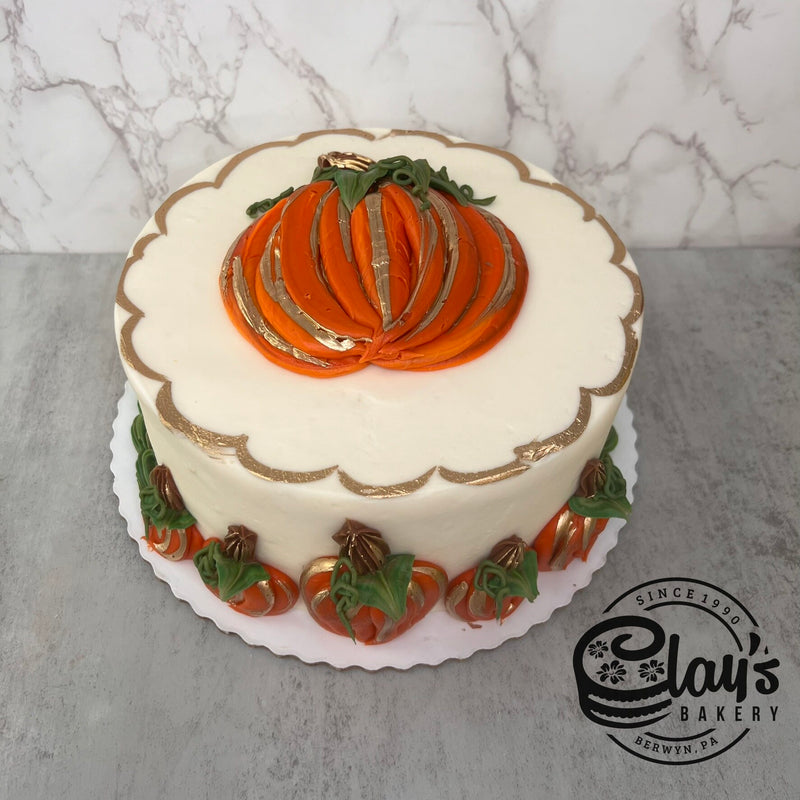 Pumpkins with Metallic Gold Accents