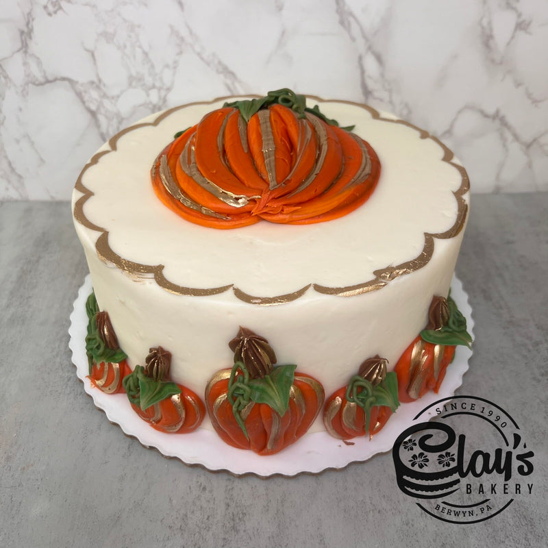 Pumpkins with Metallic Gold Accents