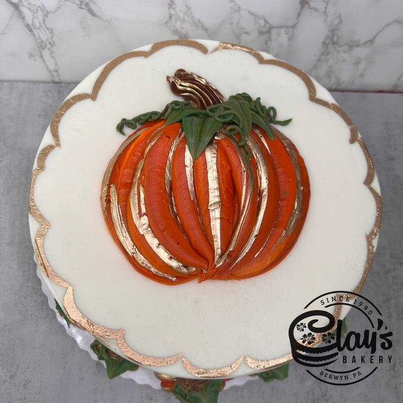 Pumpkins with Metallic Gold Accents