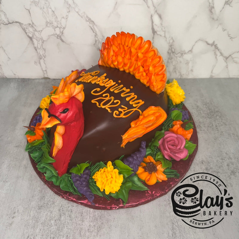 Floral Turkey Cake