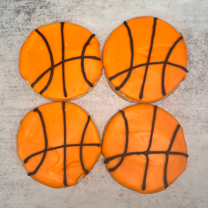Basketball Iced Cookies