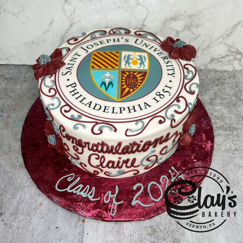 Scrolls with School Logo Image