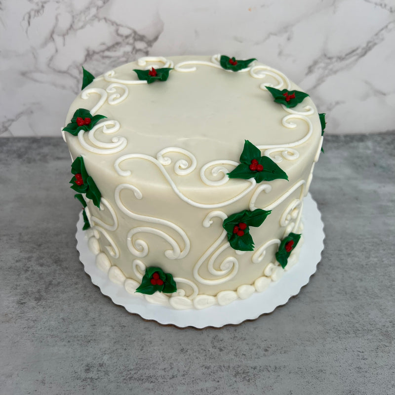 Simple Holly with Swirls