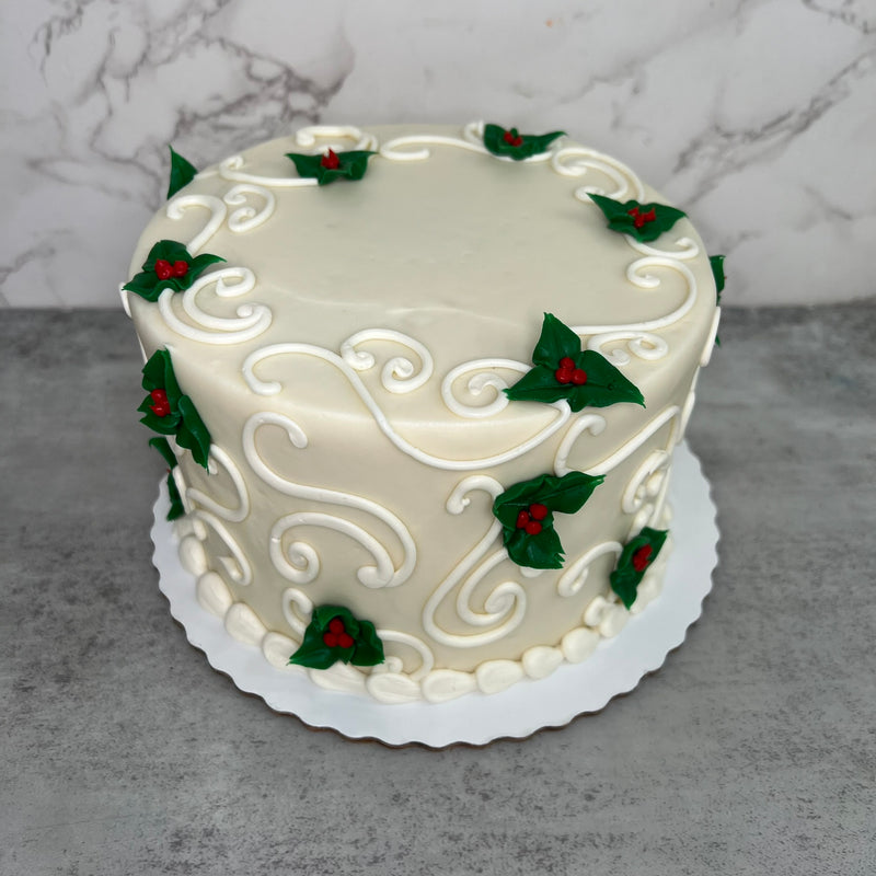 Simple Holly with Swirls