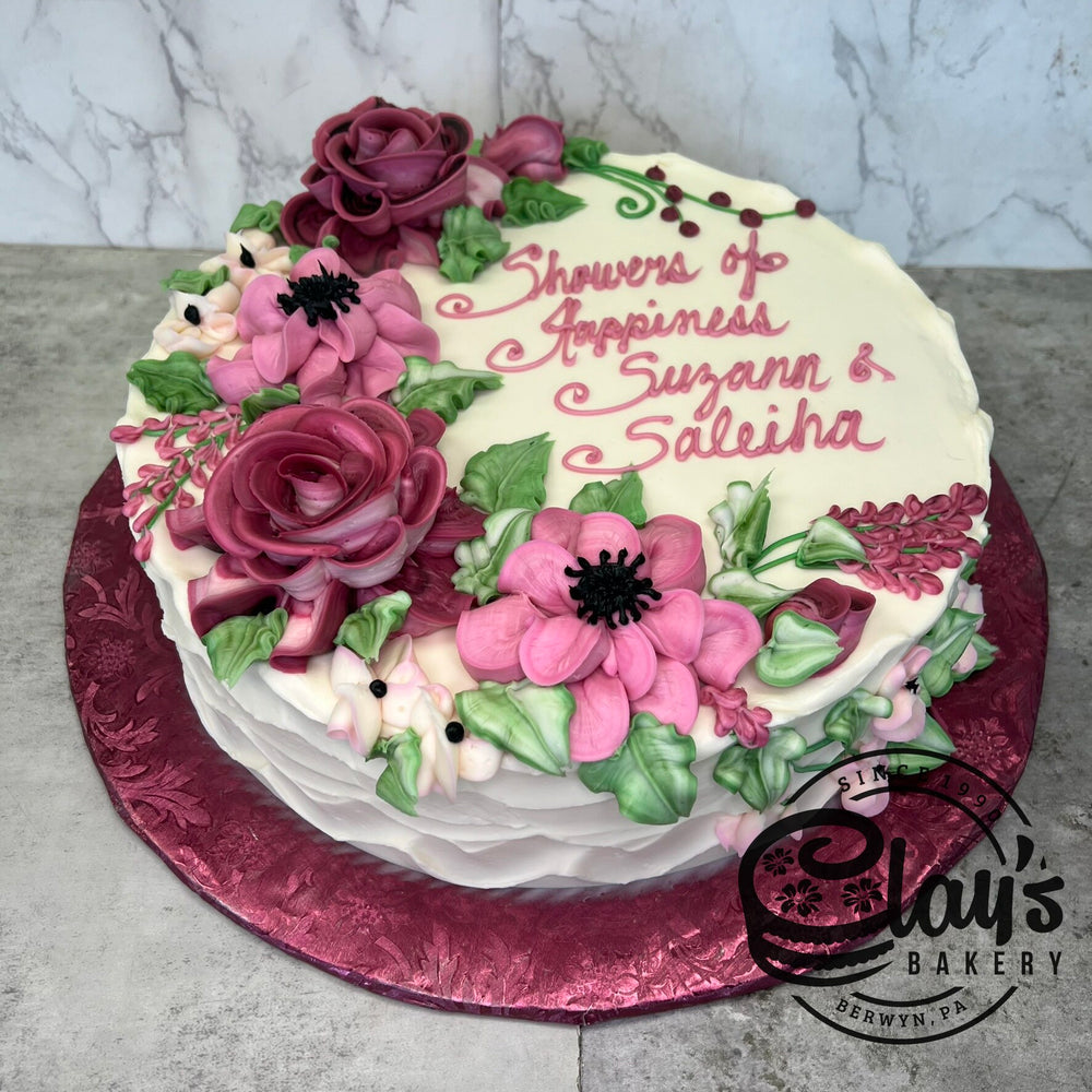 Floral Cakes – Clay's Bakery, image size:1000x1000