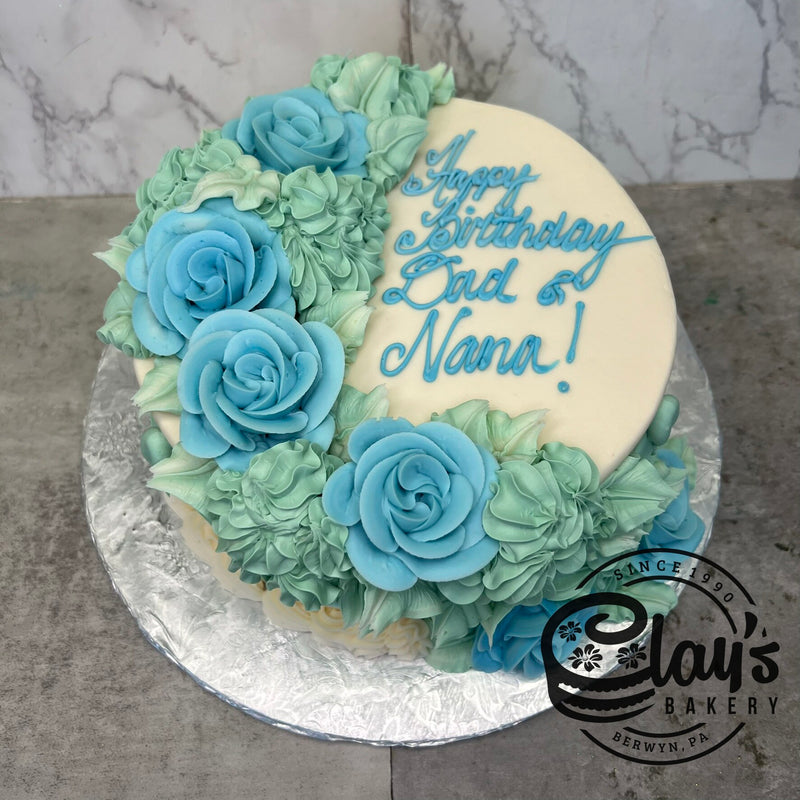 Minty Blue Florals