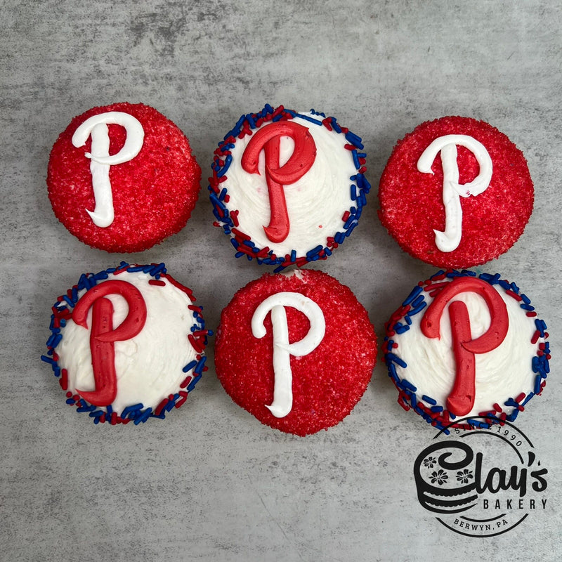 Assorted Phillies Cupcakes