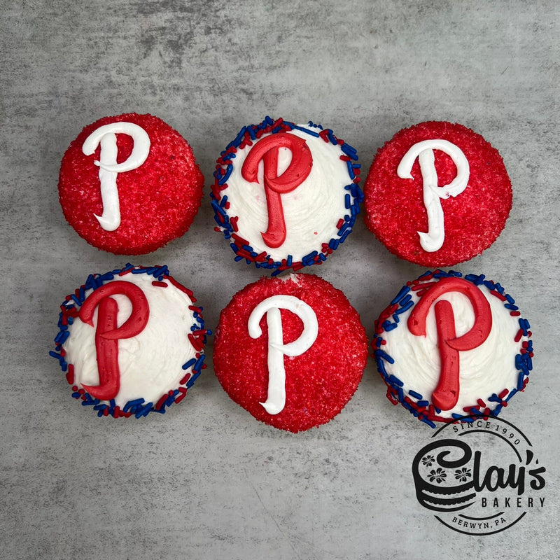 Assorted Phillies Cupcakes
